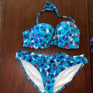 Cleo blue bikini swim suit